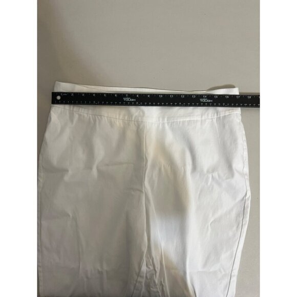Chico's Sz 2.5 (US L 14) So Slimming White Pants Excellent Condition Beachy Midw - Picture 5 of 9